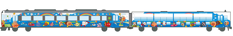 瀬戸大橋アンパンマントロッコ　Seto Ohashi Anpanman Trolley train